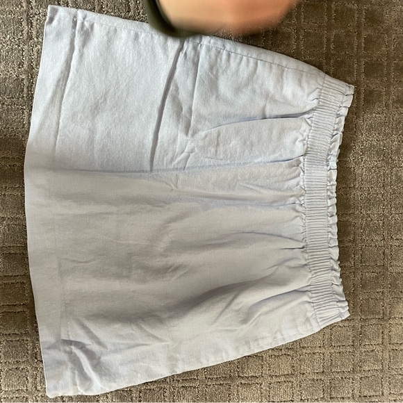 J. crew mini skirt. Skinny blue and white stripes. - Picture 1 of 2